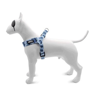 Morso Mini-Hundegeschirr Verstellbar Recycelt Splash Blau