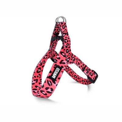 Morso Mini-Hundegeschirr Einstellbar Recycelt Blase Leo Rosa
