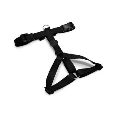 Morso Hundegeschirr H-Leine Recycelt Reinheit Schwarz