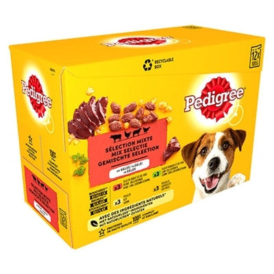 Pedigree Stammbaum Multipack-Mahlzeitbeutel Favoriten In Gelee