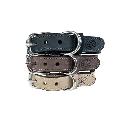 Sazzz Hundehalsband Nomad Vintage Leder Anthrazit