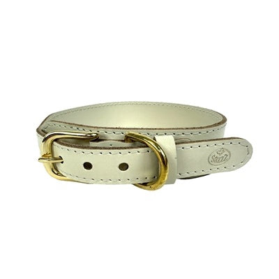 Sazzz Hundehalsband Pioneer Classic Leder Creme