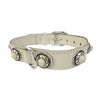 Sazzz Hundehalsband Adventure Stone Classic Leder Creme
