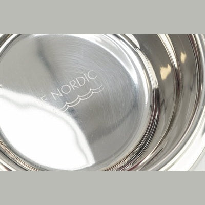 Trixie Be Nordic Set Fressnapf/Wassernapf Holz/Edelstahl Weiss