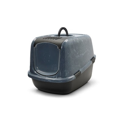 Savic Katzentoilette Nestor Jumbo Marmor Grau/Schwarz