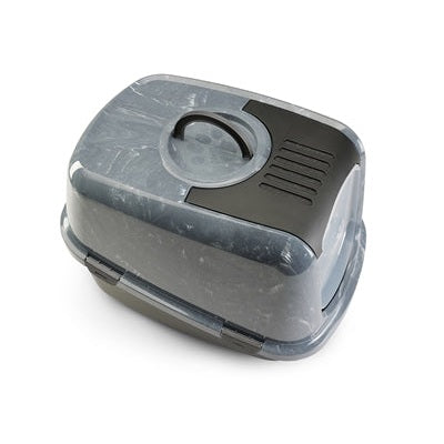 Savic Katzentoilette Nestor Jumbo Marmor Grau/Schwarz