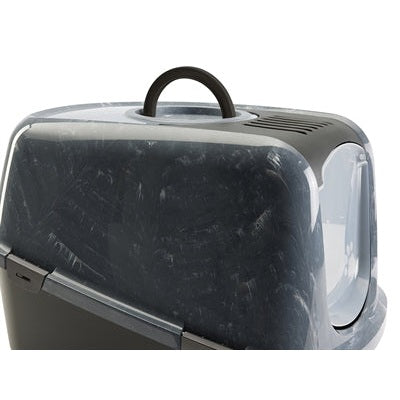 Savic Katzentoilette Nestor Jumbo Marmor Grau/Schwarz